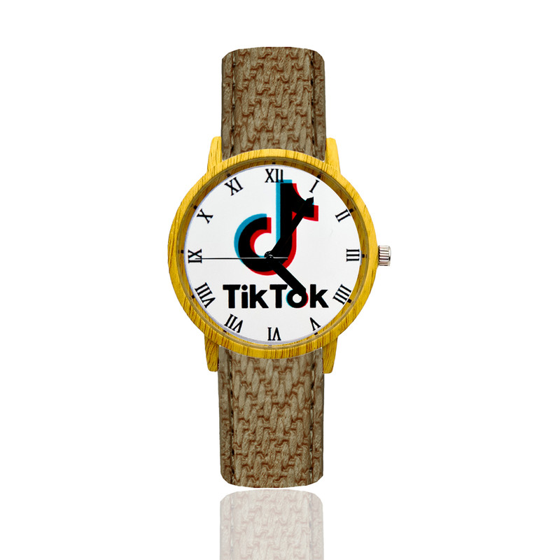 Reloj Tik Tok Estilo Madera Marron