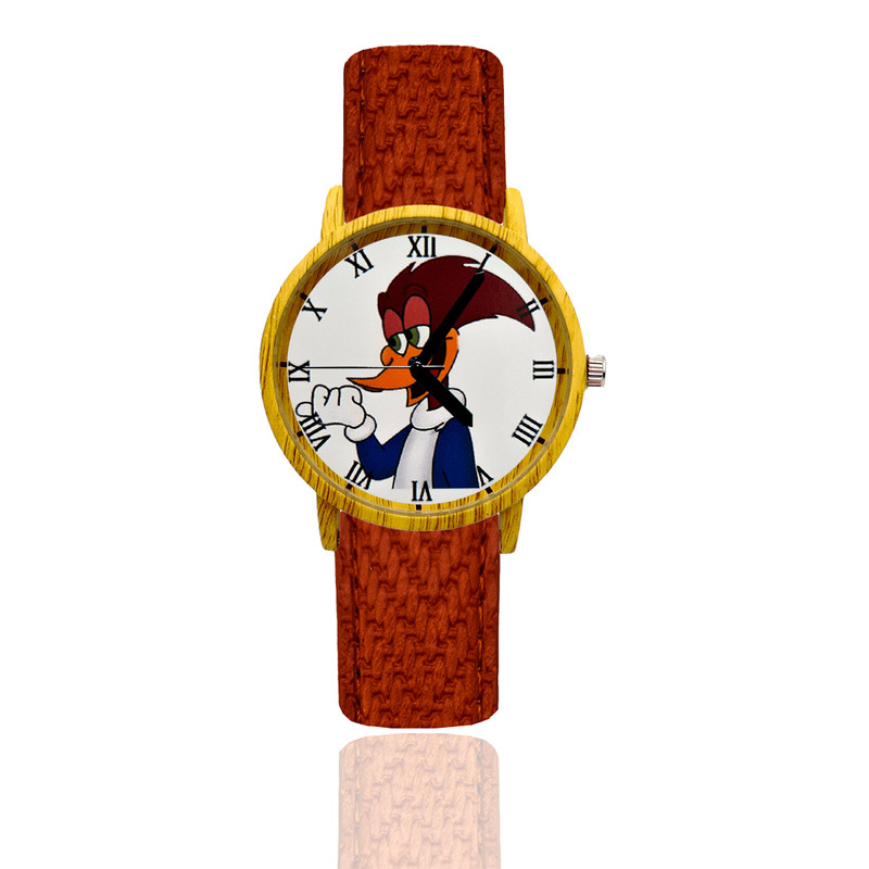 Reloj Pajaro Loco Estilo Madera 