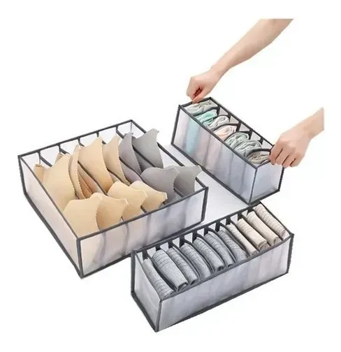 Organizador De Ropa Interior Medias Y Corbatas Kit X3