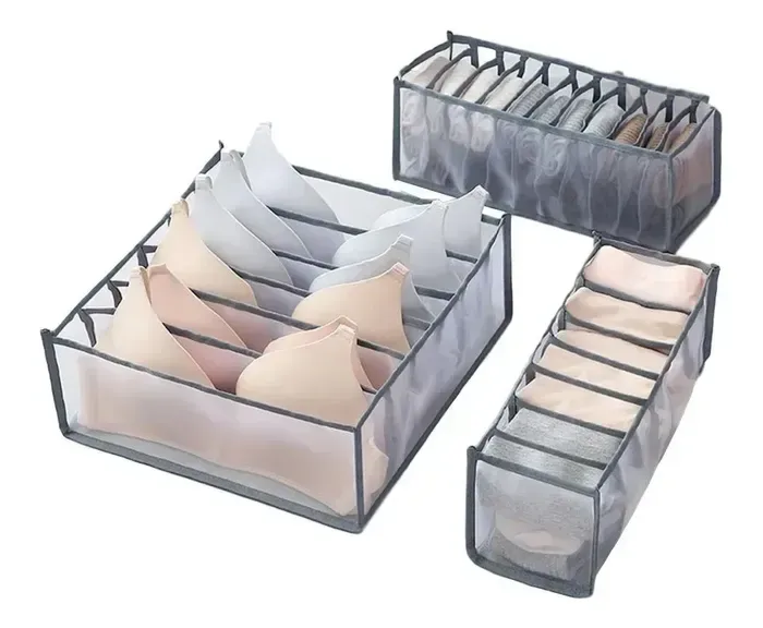 Organizador De Ropa Interior Medias Y Corbatas Kit X3