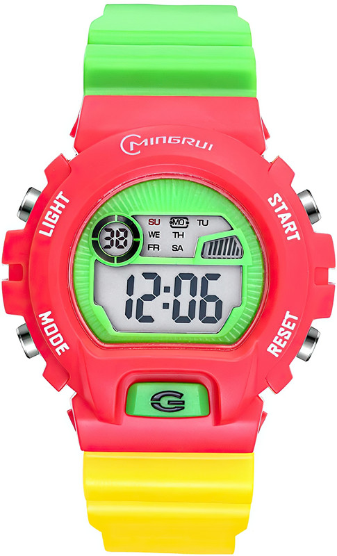 Reloj Impermeable Niño Niña Verde Rojo