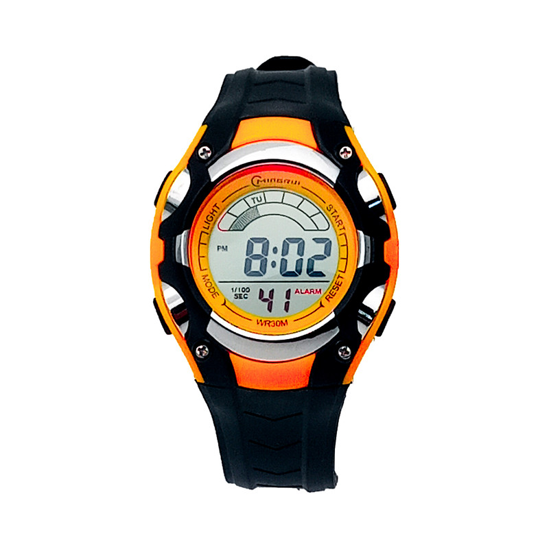 Reloj Digital Niño Niña  Negro Naranja