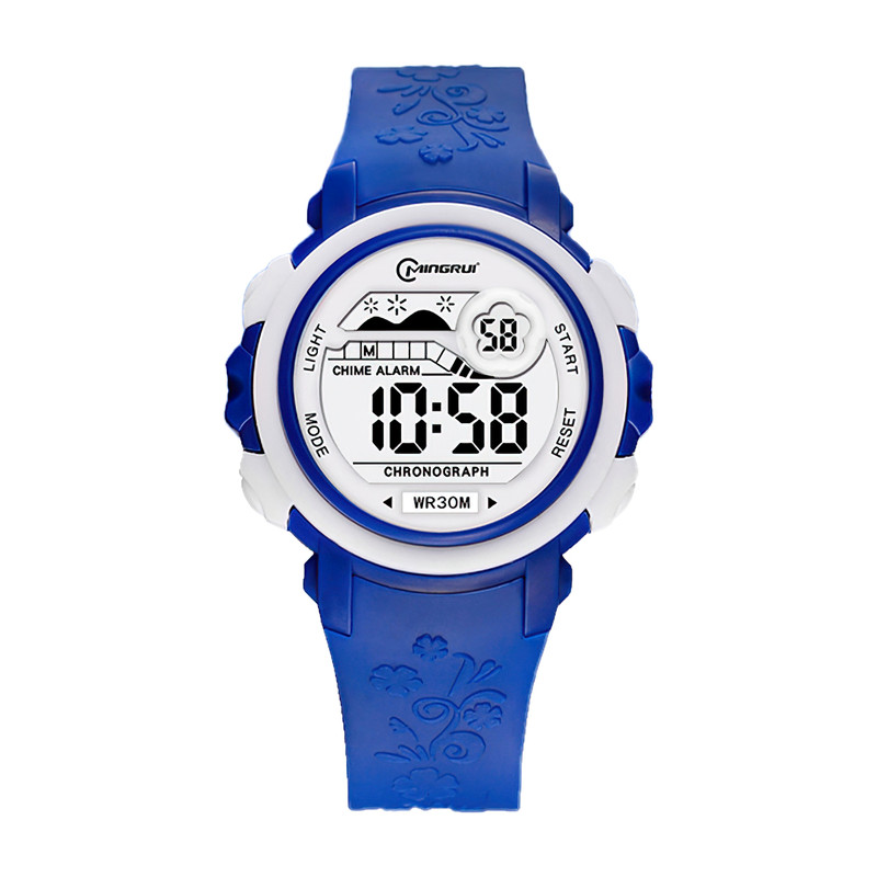 Reloj Impermeable Digital Niño Niña Azul Oscuro