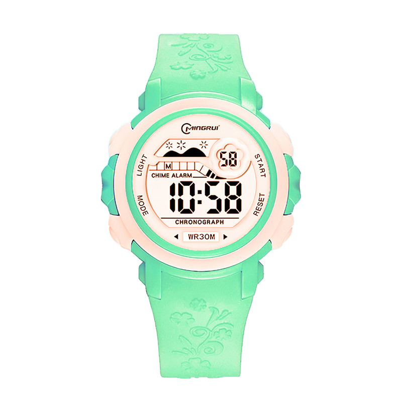 Reloj Impermeable Digital Niño Niña Turquesa