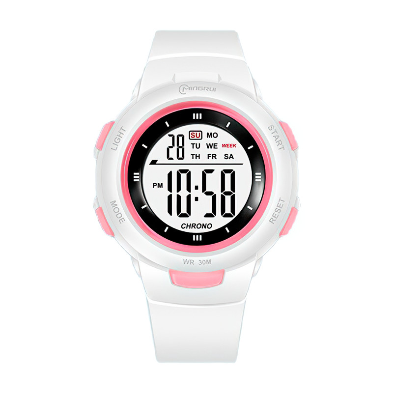 Reloj Impermeable Digital Niños(as) Blanco 