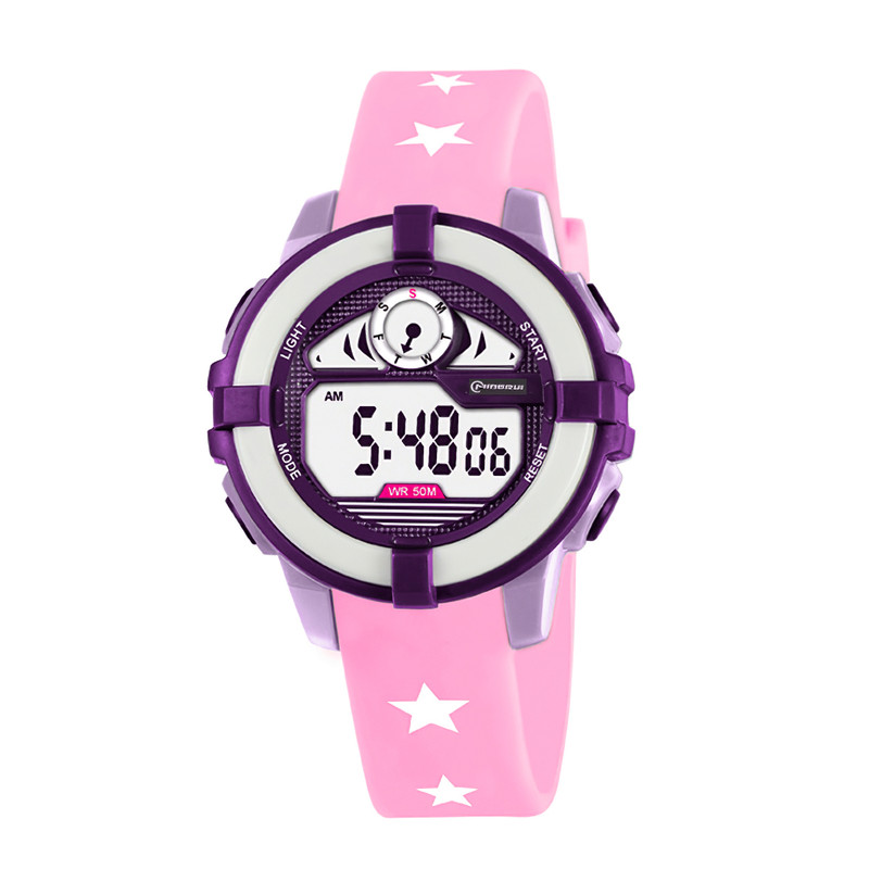 Reloj Impermeable Niño Niña Violeta Estrella