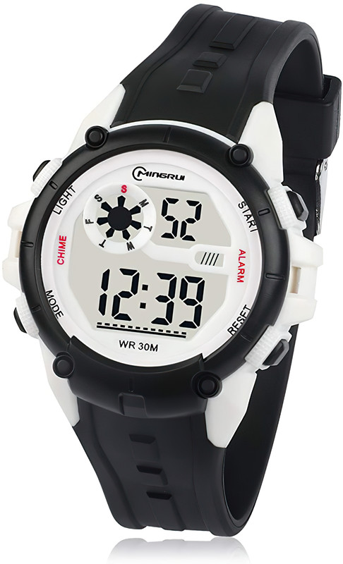 Reloj Impermeable Digital Niño Niña Negro 