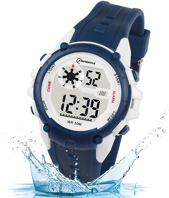 Reloj Impermeable Digital Niño Niña Azul Oscuro 