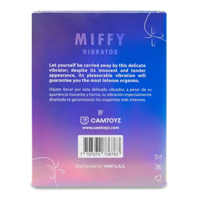 Vibrador Mini Estimulador De Punto G 12 Modo De Vibracion De Lujo Miffy (Recargable)