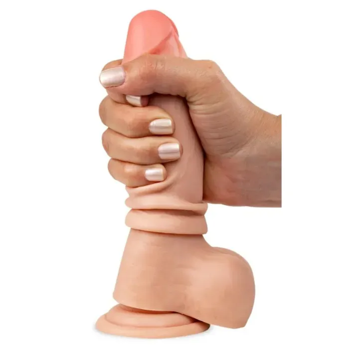 Dildo Consolador Ultra Realista Piel Deslizable Y Ventosa 19.5 Cm Galen 