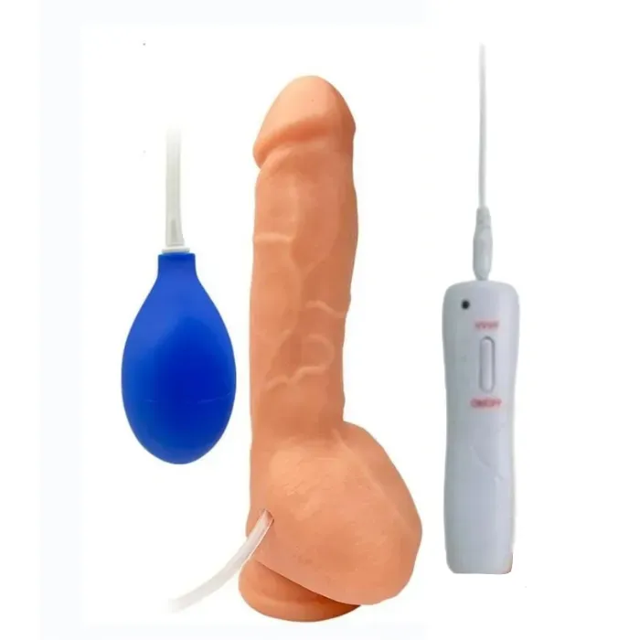 Dildo Vibrador Ultra Realista Con Eyaculacion X-Men 9 “ 