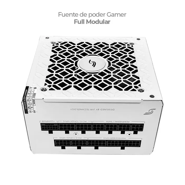 Fuente De Poder Full Modular 650W Real Blanca (Certificacion 80 Plus Gold)