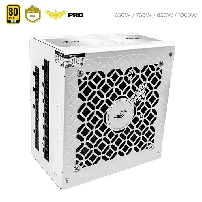 Fuente De Poder Full Modular 650W Real Blanca (Certificacion 80 Plus Gold)