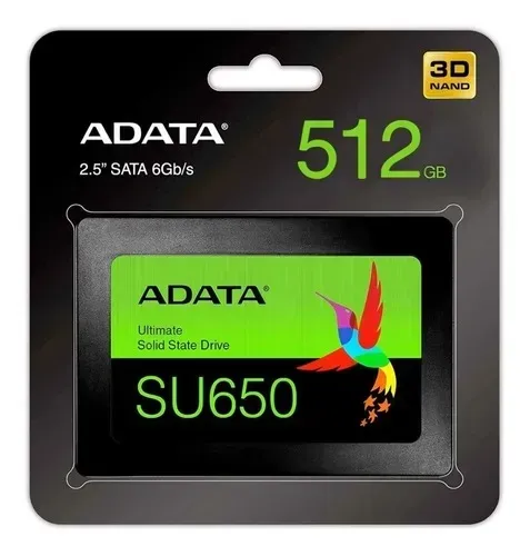 Unidad De Estado Solido Adata  512GB Sata SU650SS 