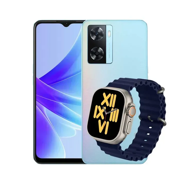 Celular OPPO A77 4GB 128GB Blue + Obsequio Smartwatch 