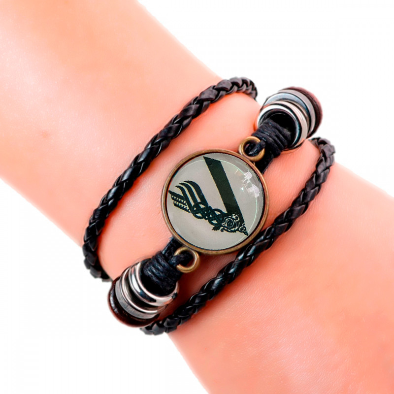 Pulsera Cristal Simbolo Vikingo