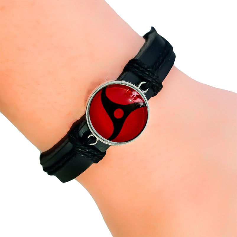 Pulsera Brazalete Cristal Ojo De Itachi Uchiha