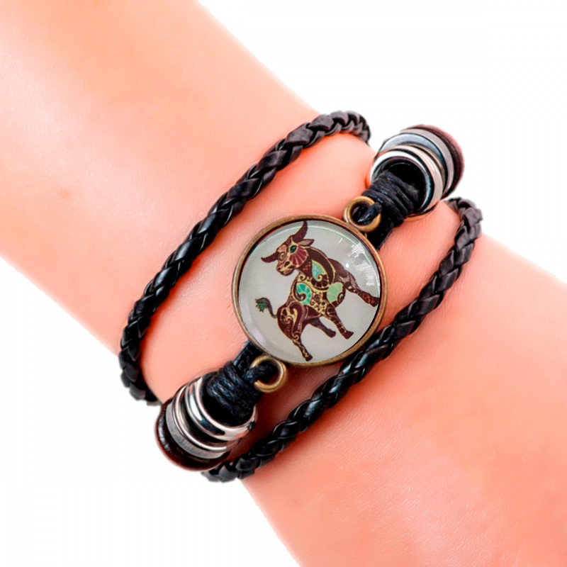 Pulsera Cristal Signo Del Zodiaco Tauro