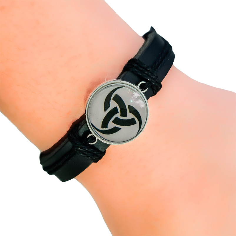 Pulsera Cristal Brazalete Simbolo Vikingos