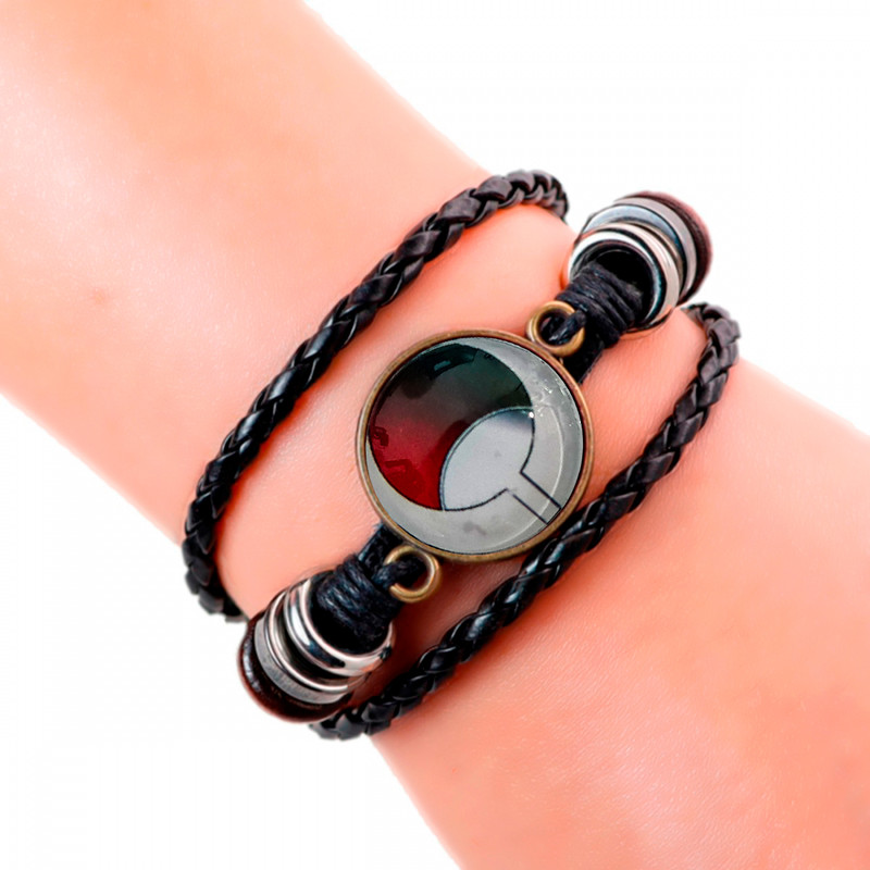 Pulsera Cristal Emblema Uchiha