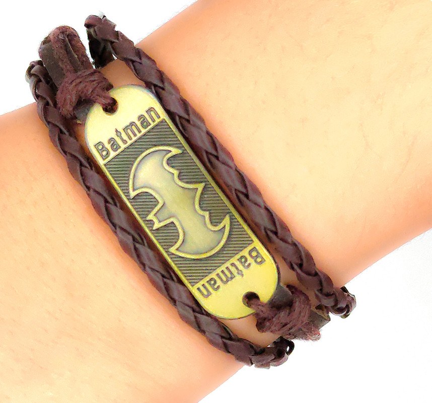 Pulsera Marron Oscuro Batman