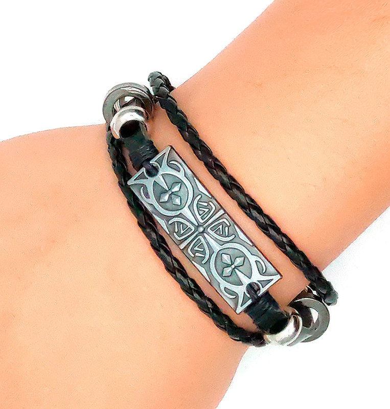 Pulsera Negra Tribal