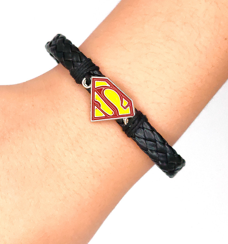 Pulsera Negra Super Man