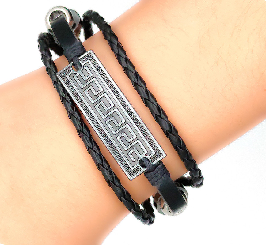 Pulsera Negra Laberinto