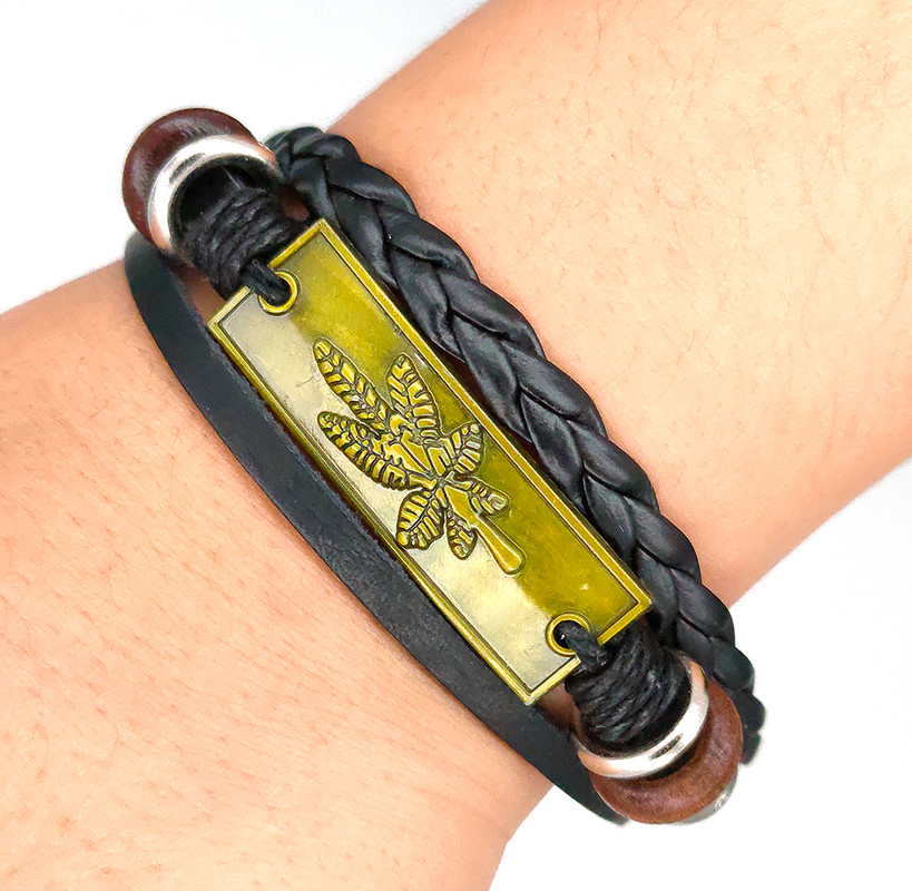 Pulsera Negra Planta