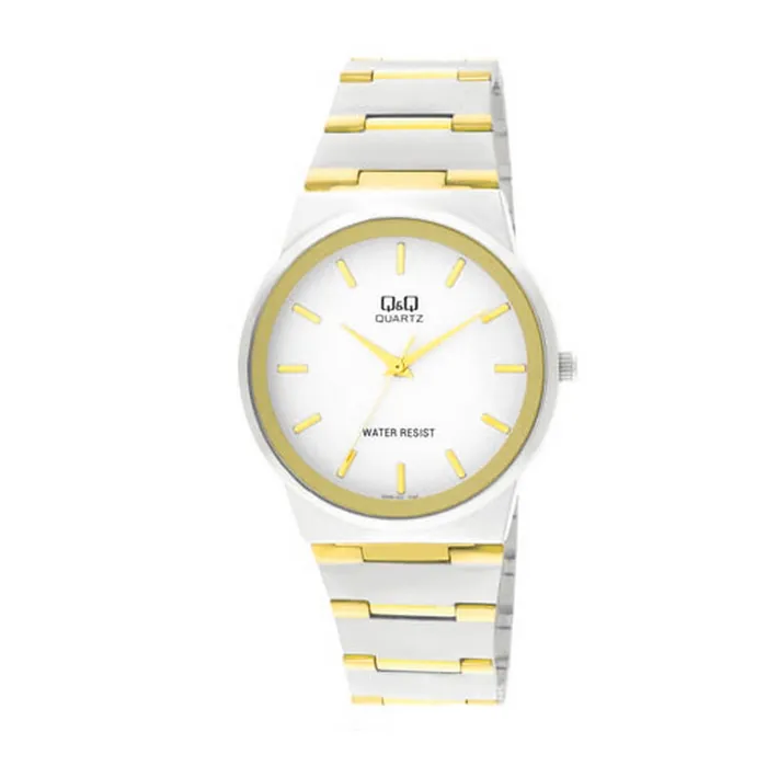 Reloj Q&q Qyq Q398-401y Bicolor Hombre Acero + Estuche