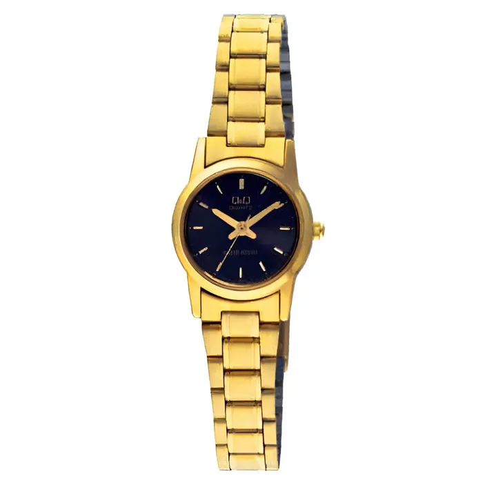 Reloj Para Mujer Q&q Q415-002y Dorado + Estuche