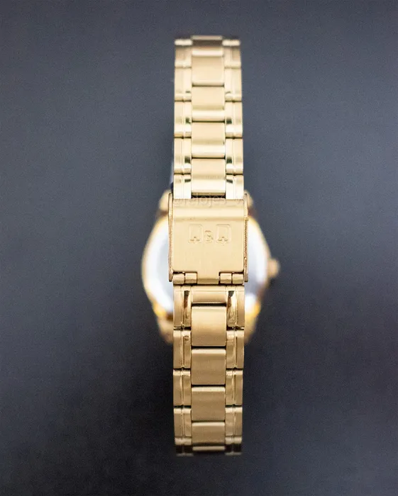 Reloj Para Mujer Q&q Qyq Q495j010y Dorado Acero + Estuche