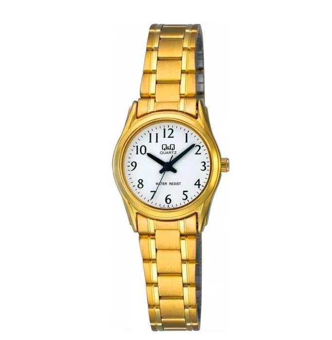 Reloj Mujer Q&q Q595j004y Acero Dorado Mujer + Estuche