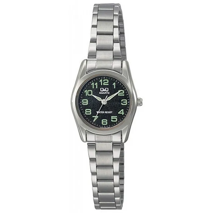 Reloj Para Mujer Q&q Qyq Analógico Q639j205y Acero + Estuche