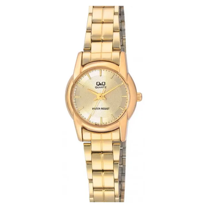 Reloj Mujer Qyq Q&q Q649-010y Dorado Acero Dama + Estuche