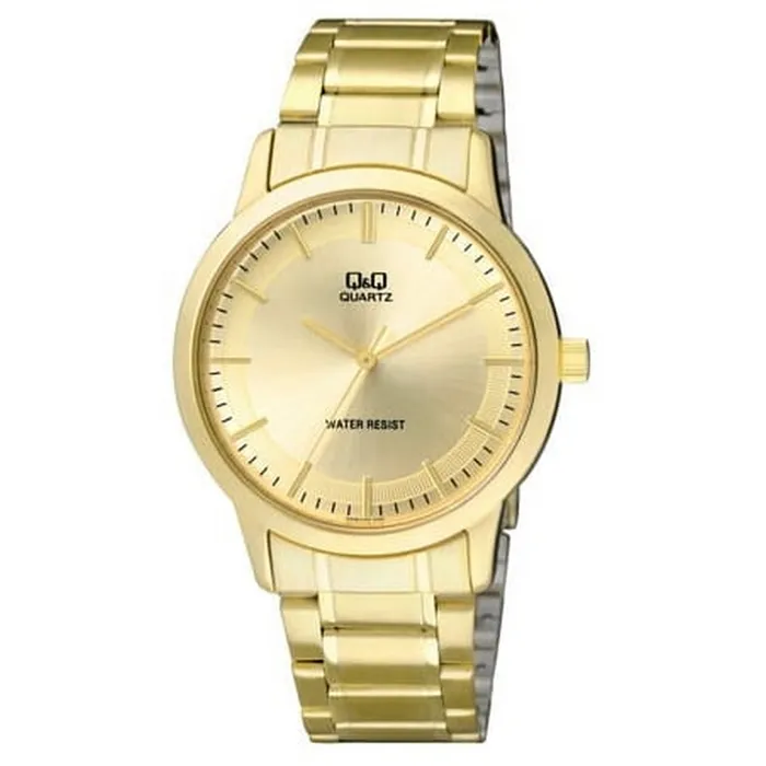 Reloj Q&q Qyq Q946j010y Dorado Acero + Estuche