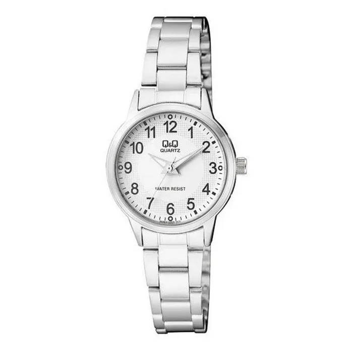 Reloj Para Mujer Q&q Qyq Q969j204y Plateado Acero + Estuche