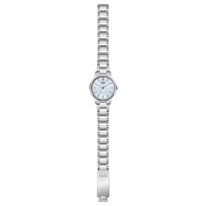 Reloj Q&q Mujer Acero Pulsera Azul Q969j222y + Plateado