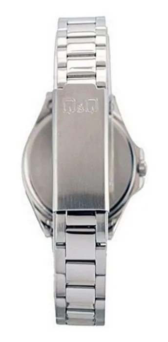 Reloj Q&q Qyq Qa07j212y Casual Acero Mujer Dama + Estuche 