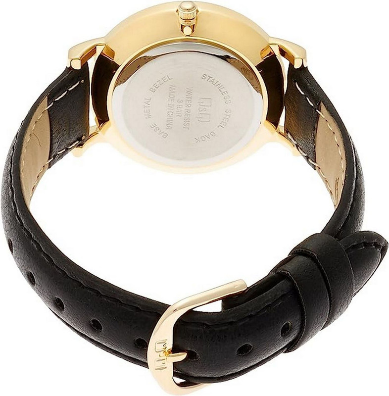 Reloj Q&q Qyq Q979j111y Casual Cuero Mujer Dama + Estuche