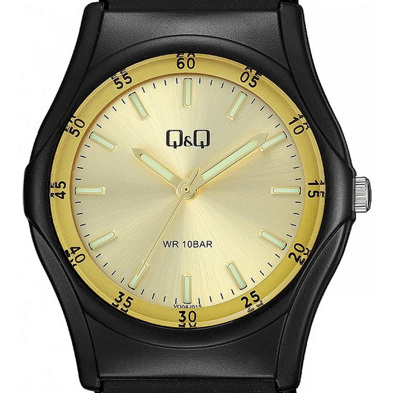 Reloj Q&q Qyq Vq04j015y Deportivo Silicona Hombre + Estuche 