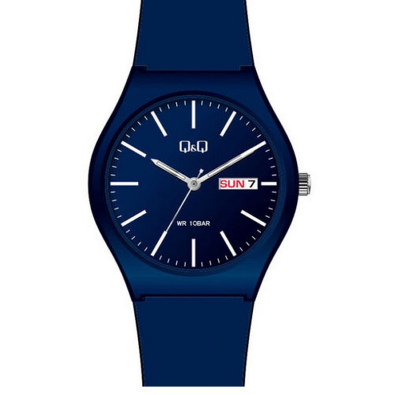 Reloj Q&q Qyq A212j00 Deportivo Unisex Impermeable Azul + Estuche