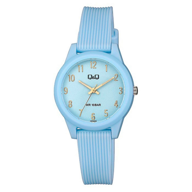 Reloj Q&q Qyq Vs13j00 Deportivo Dama Impermeable Azul + Estuche