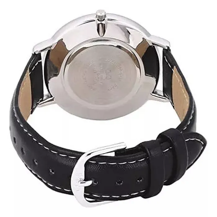 Reloj Q&q Qyq Hombre Qz00j304y Cuero Caballero + Estuche 