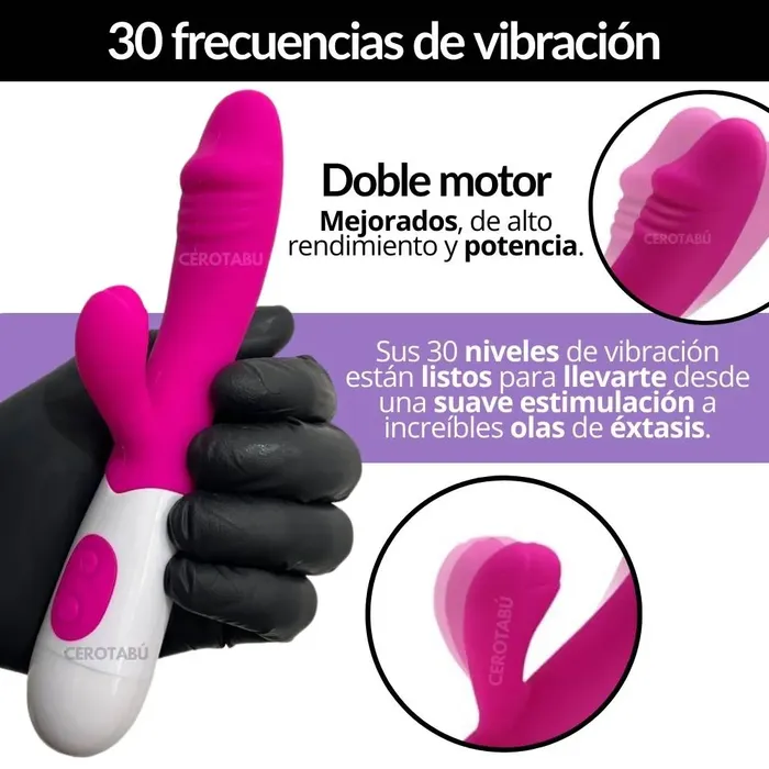 Vibrador Consolador Doble Estimulación Juguete Sexual