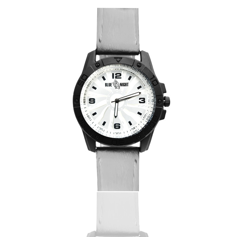 Reloj Caballero Sol Gris Fondo Blanco