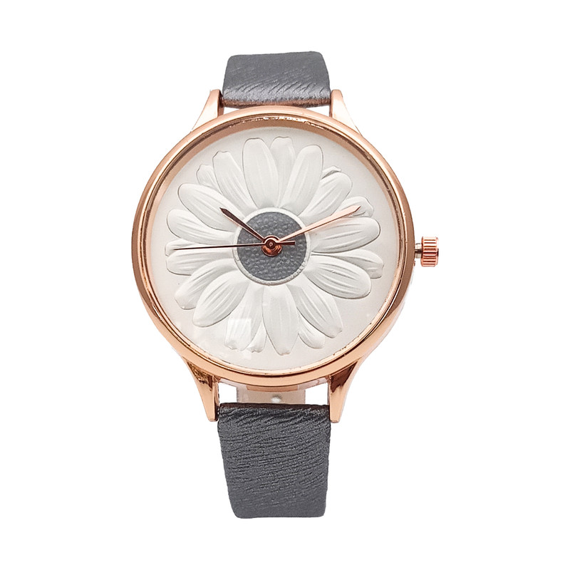 Reloj Dama Elegante Margarita Gris