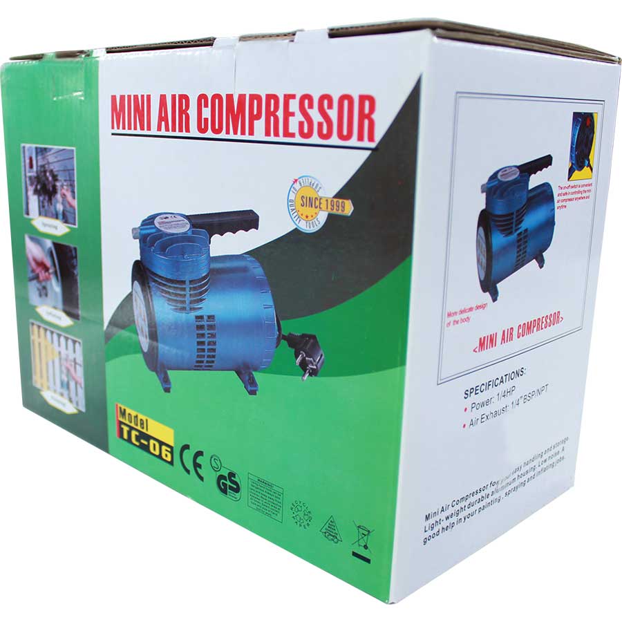 Compresor De Diafragma 1/4HP 110V 50PSI Directo 70 L/min