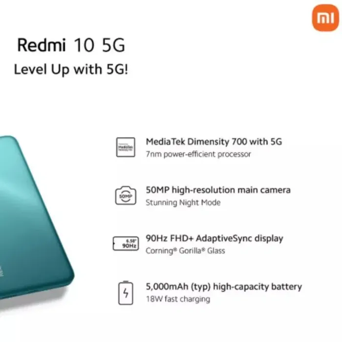 Celular Xiaomi Redmi 10 5g  128 Gb Gris 4 Gb Ram + Audifonos