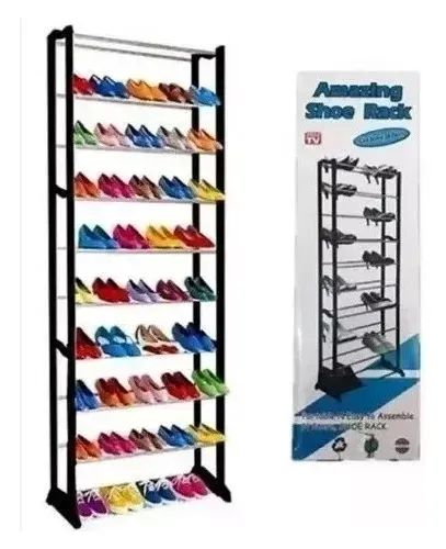 Zapatero 10 Niveles Hasta 30 Pares Desarmable, Liviano